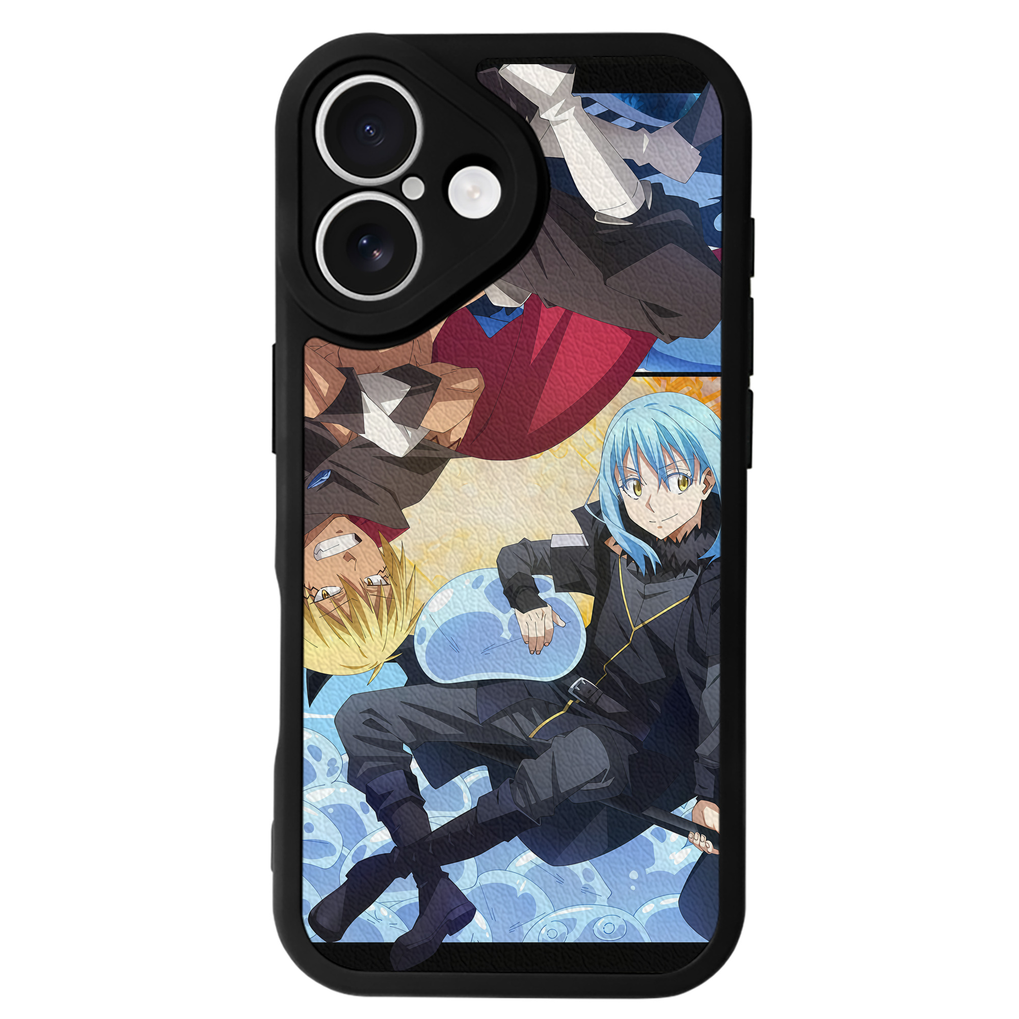 （画像用） 転スラ Regarding Reincarnated to Slime 【iPhone 16シリーズ対応】シリコンスマホケース（レザー調） 材質：シリコン